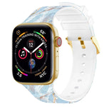 スクエアバックルカラープリントウォッチバンド, Apple Watchシリーズ用, 7 45mm / 6&SE&5&4 44mm / 3&2&1 42mm, 7 41mm / 6&SE&5&4 40mm / 3&2&1 38mm