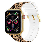 スクエアバックルカラープリントウォッチバンド, Apple Watchシリーズ用, 7 45mm / 6&SE&5&4 44mm / 3&2&1 42mm, 7 41mm / 6&SE&5&4 40mm / 3&2&1 38mm