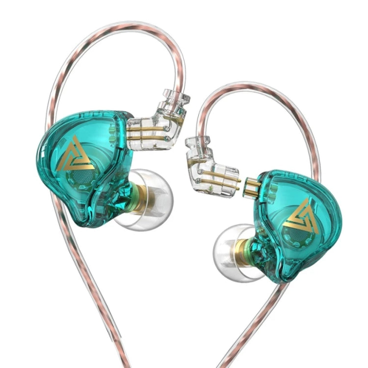 QKZ AK6 PLUS HiFiベース着脱式オーディオケーブルダイナミックヘビーベース有線イヤホン、マイク付き、マイクなし