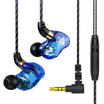 QKZ SK7 3.5mmスポーツインイヤー銅ドライバ有線HIFIステレオイヤホン マイク付き