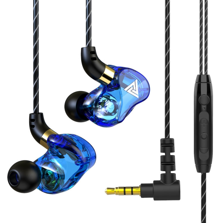 QKZ SK7 3.5mmスポーツインイヤー銅ドライバ有線HIFIステレオイヤホン マイク付き