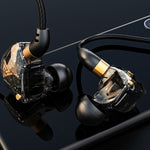 QKZ SK8 3.5mmスポーツインイヤーダイナミックHIFIモニターイヤホン マイク付き