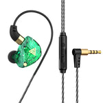 QKZ SK8 3.5mmスポーツインイヤーダイナミックHIFIモニターイヤホン マイク付き