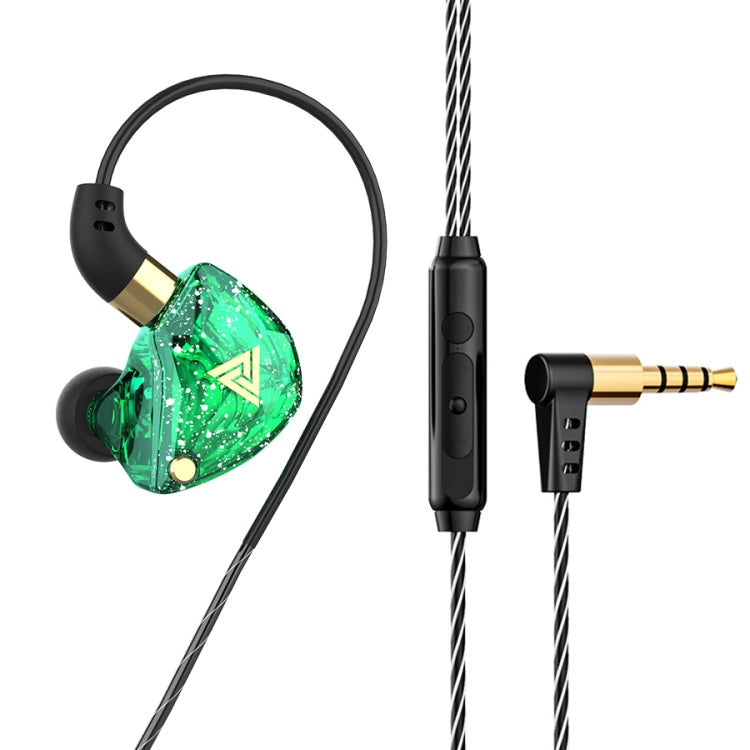 QKZ SK8 3.5mmスポーツインイヤーダイナミックHIFIモニターイヤホン マイク付き
