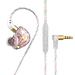 QKZ SK8 3.5mmスポーツインイヤーダイナミックHIFIモニターイヤホン マイク付き