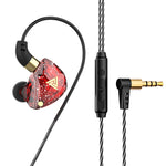 QKZ SK8 3.5mmスポーツインイヤーダイナミックHIFIモニターイヤホン マイク付き