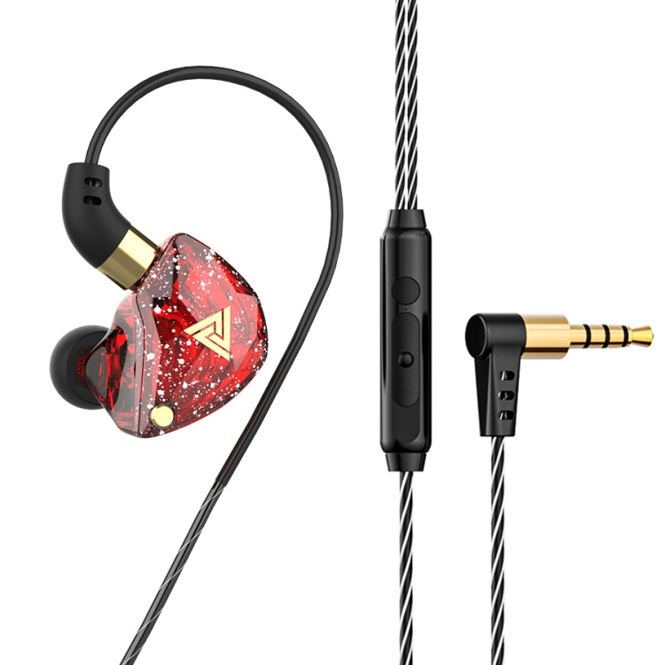 QKZ SK8 3.5mmスポーツインイヤーダイナミックHIFIモニターイヤホン マイク付き