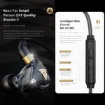 QKZ SK8 3.5mmスポーツインイヤーダイナミックHIFIモニターイヤホン マイク付き