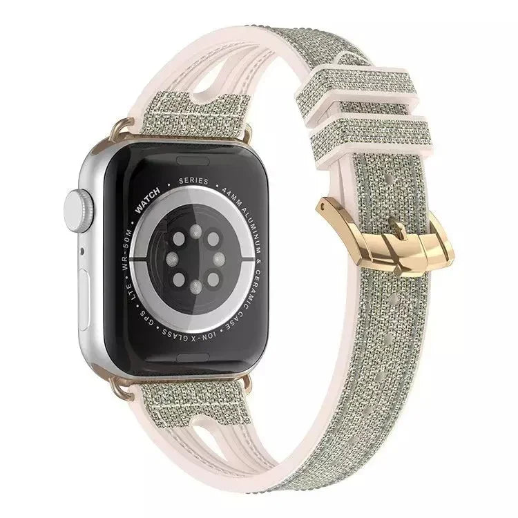 Apple Watchシリーズ用スリムグリッタ―ウォッチバンド, 7 45mm / 6&SE&5&4 44mm / 3&2&1 42mm, 7 41mm / 6&SE&5&4 40mm / 3&2&1 38mm