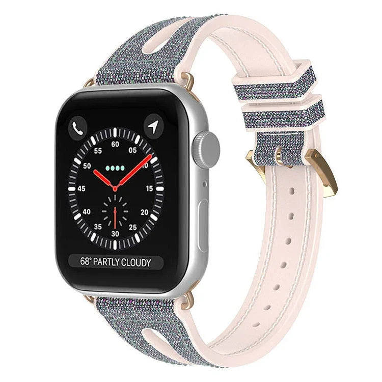 Apple Watchシリーズ用スリムグリッタ―ウォッチバンド, 7 45mm / 6&SE&5&4 44mm / 3&2&1 42mm, 7 41mm / 6&SE&5&4 40mm / 3&2&1 38mm
