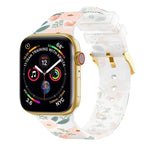スクエアバックル透明ウォッチバンド, Apple Watchシリーズ用, 7 45mm / 6&SE&5&4 44mm / 3&2&1 42mm, 7 41mm / 6&SE&5&4 40mm / 3&2&1 38mm