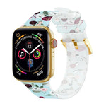 スクエアバックル透明ウォッチバンド, Apple Watchシリーズ用, 7 45mm / 6&SE&5&4 44mm / 3&2&1 42mm, 7 41mm / 6&SE&5&4 40mm / 3&2&1 38mm