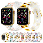 スクエアバックル透明ウォッチバンド, Apple Watchシリーズ用, 7 45mm / 6&SE&5&4 44mm / 3&2&1 42mm, 7 41mm / 6&SE&5&4 40mm / 3&2&1 38mm