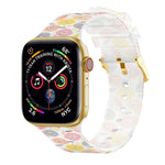 スクエアバックル透明ウォッチバンド, Apple Watchシリーズ用, 7 45mm / 6&SE&5&4 44mm / 3&2&1 42mm, 7 41mm / 6&SE&5&4 40mm / 3&2&1 38mm
