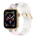 スクエアバックル透明ウォッチバンド, Apple Watchシリーズ用, 7 45mm / 6&SE&5&4 44mm / 3&2&1 42mm, 7 41mm / 6&SE&5&4 40mm / 3&2&1 38mm