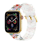 スクエアバックル透明ウォッチバンド, Apple Watchシリーズ用, 7 45mm / 6&SE&5&4 44mm / 3&2&1 42mm, 7 41mm / 6&SE&5&4 40mm / 3&2&1 38mm