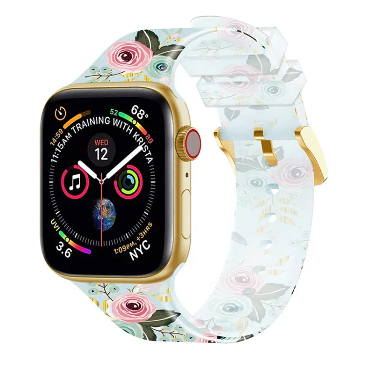 スクエアバックル透明ウォッチバンド, Apple Watchシリーズ用, 7 45mm / 6&SE&5&4 44mm / 3&2&1 42mm, 7 41mm / 6&SE&5&4 40mm / 3&2&1 38mm