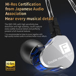 QKZ F910 In-Ear Subwoofer Dual Dynamic Earphone