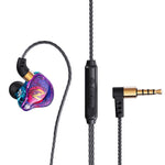 QKZ ZEN インイヤーサブウーファー 有線音楽ランニングスポーツイヤホン マイク付き