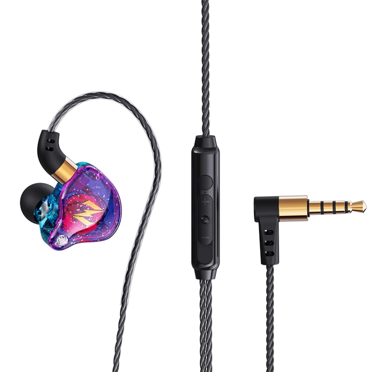 QKZ ZEN インイヤーサブウーファー 有線音楽ランニングスポーツイヤホン マイク付き