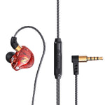 QKZ ZEN インイヤーサブウーファー 有線音楽ランニングスポーツイヤホン マイク付き