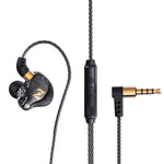 QKZ ZEN インイヤーサブウーファー 有線音楽ランニングスポーツイヤホン マイク付き