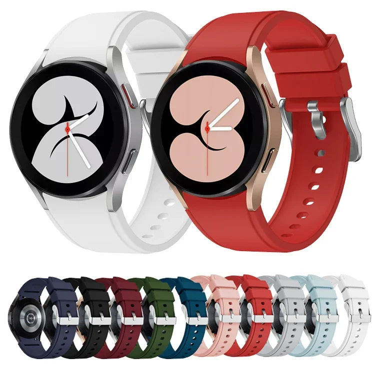 mm Silicone Watch Band, For Samsung Galaxy Watch 5 40mm, For Samsung Galaxy Watch 5 Pro 45mm
