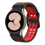 二重穴 二色シリコンウォッチバンド、Samsung Galaxy Watch 5 40mm用、Samsung Galaxy Watch 5 Pro 45mm用