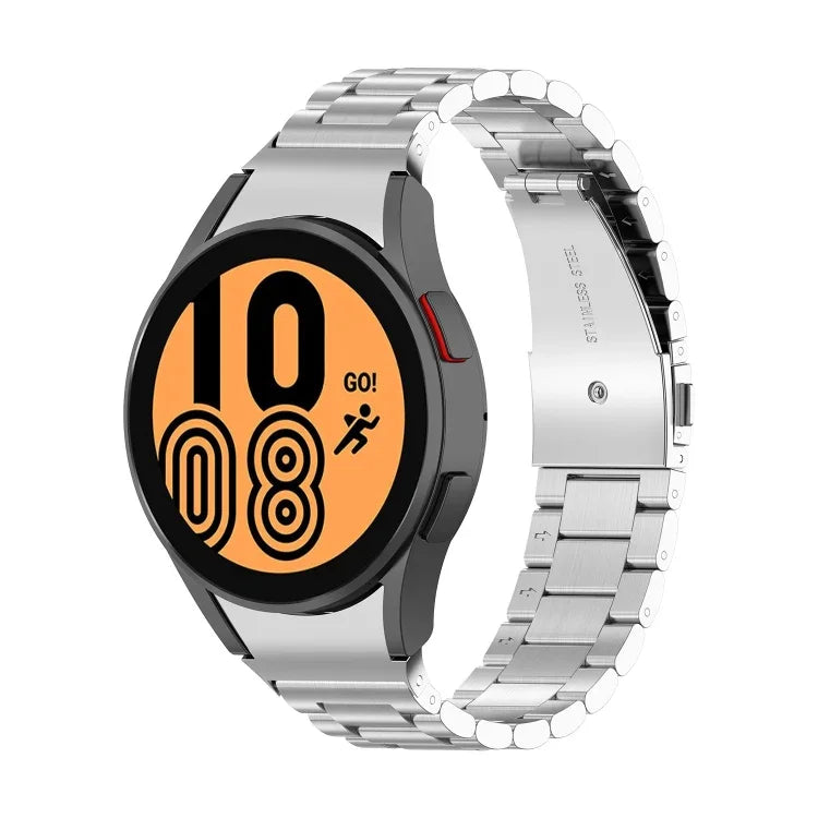 三連スチールウォッチバンド、Samsung Galaxy Watch 5 40mm用、Samsung Galaxy Watch 5 Pro 45mm用