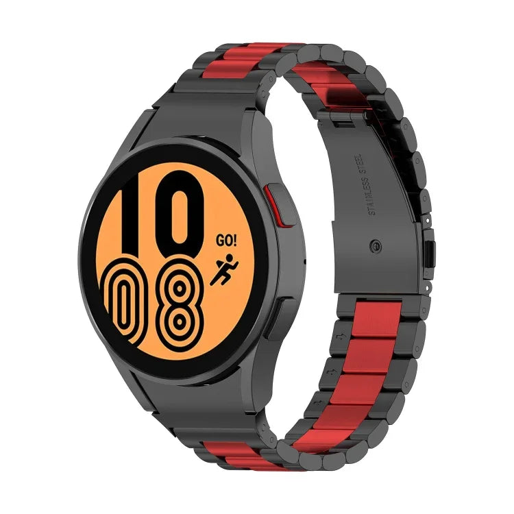 三連スチールウォッチバンド、Samsung Galaxy Watch 5 40mm用、Samsung Galaxy Watch 5 Pro 45mm用