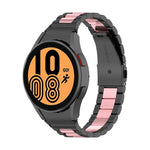 三連スチールウォッチバンド、Samsung Galaxy Watch 5 40mm用、Samsung Galaxy Watch 5 Pro 45mm用