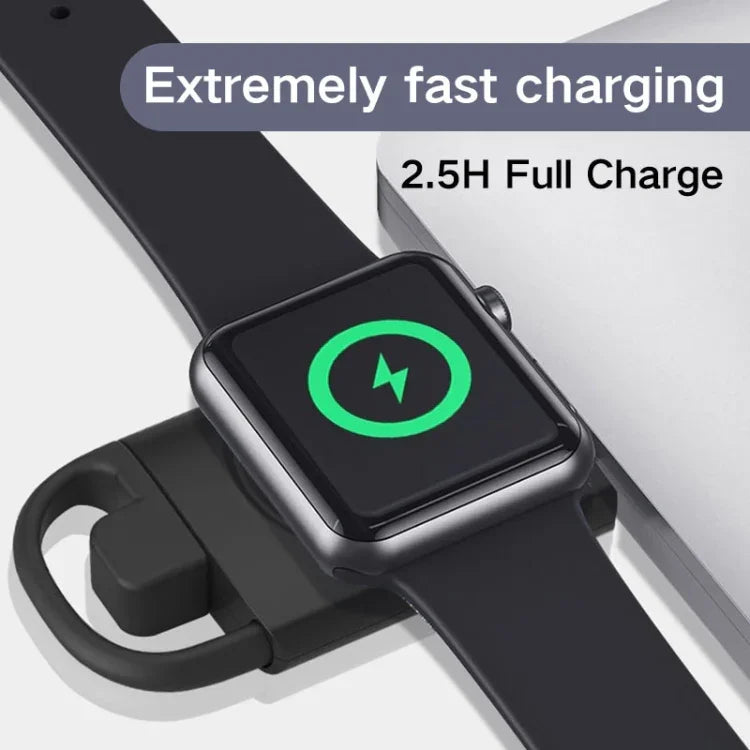 T09-A デュアルUSBポータブルワイヤレススマートウォッチ充電器, Apple Watchシリーズ用