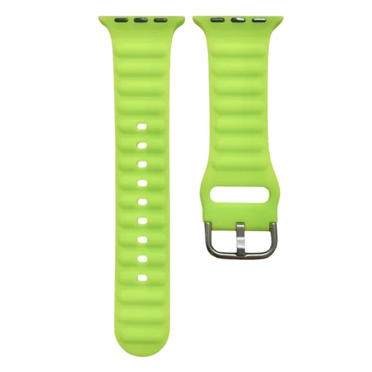 単色シリコンウォッチバンド, Apple Watchシリーズ用, 7 45mm / 6&SE&5&4 44mm / 3&2&1 42mm, 7 41mm / 6&SE&5&4 40mm / 3&2&1 38mm