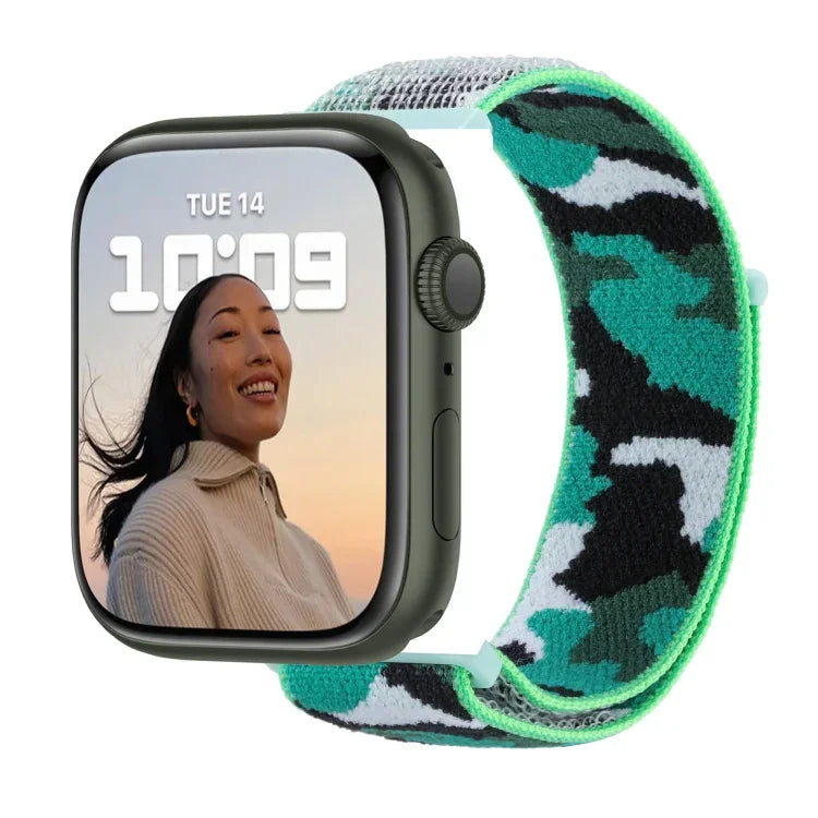 ナイロンループウォッチバンド, Apple Watchシリーズ用, 7 45mm / 6&SE&5&4 44mm / 3&2&1 42mm, 7 41mm / 6&SE&5&4 40mm / 3&2&1 38mm