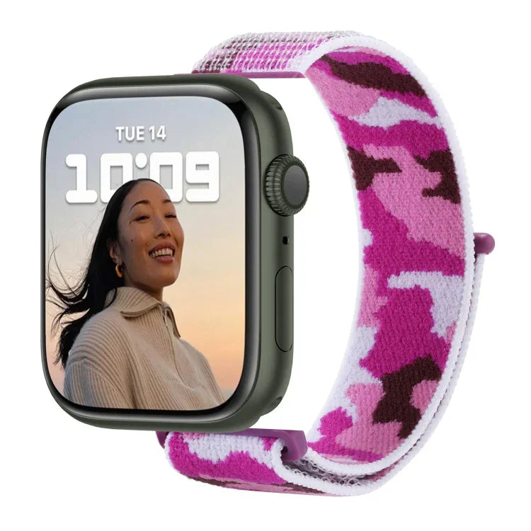 ナイロンループウォッチバンド, Apple Watchシリーズ用, 7 45mm / 6&SE&5&4 44mm / 3&2&1 42mm, 7 41mm / 6&SE&5&4 40mm / 3&2&1 38mm