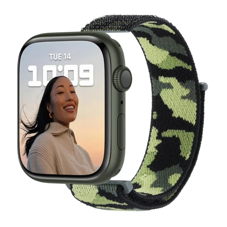 ナイロンループウォッチバンド, Apple Watchシリーズ用, 7 45mm / 6&SE&5&4 44mm / 3&2&1 42mm, 7 41mm / 6&SE&5&4 40mm / 3&2&1 38mm