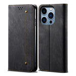 Denim Texture Casual Style Leather Phone Case, For iPhone 14, For iPhone 14 Plus, For iPhone 14 Pro, For iPhone 14 Pro Max