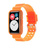 For Huawei Watch Fit 2 Integrated Transparent Silicone Watch Band, For Huawei Watch Fit 2