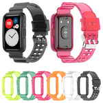 For Huawei Watch Fit 2 Integrated Transparent Silicone Watch Band, For Huawei Watch Fit 2
