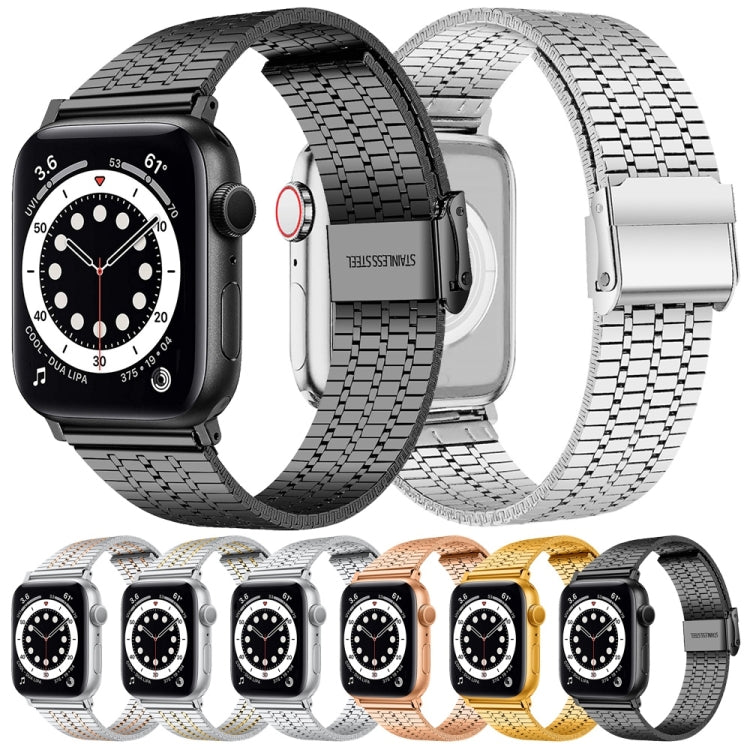 スチール製ウォッチバンド Apple Watchシリーズ用、7 45mm / 6&SE&5&4 44mm / 3&2&1 42mm、7 41mm / 6&SE&5&4 40mm / 3&2&1 38mm