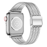 スチール製ウォッチバンド Apple Watchシリーズ用、7 45mm / 6&SE&5&4 44mm / 3&2&1 42mm、7 41mm / 6&SE&5&4 40mm / 3&2&1 38mm