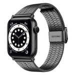 スチール製ウォッチバンド Apple Watchシリーズ用、7 45mm / 6&SE&5&4 44mm / 3&2&1 42mm、7 41mm / 6&SE&5&4 40mm / 3&2&1 38mm