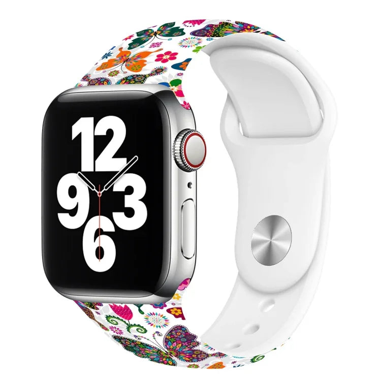 Apple Watchシリーズ用シングルネイルプリントウォッチバンド, 7 45mm / 6&SE&5&4 44mm / 3&2&1 42mm, 7 41mm / 6&SE&5&4 40mm / 3&2&1 38mm