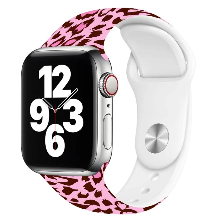 Apple Watchシリーズ用シングルネイルプリントウォッチバンド, 7 45mm / 6&SE&5&4 44mm / 3&2&1 42mm, 7 41mm / 6&SE&5&4 40mm / 3&2&1 38mm