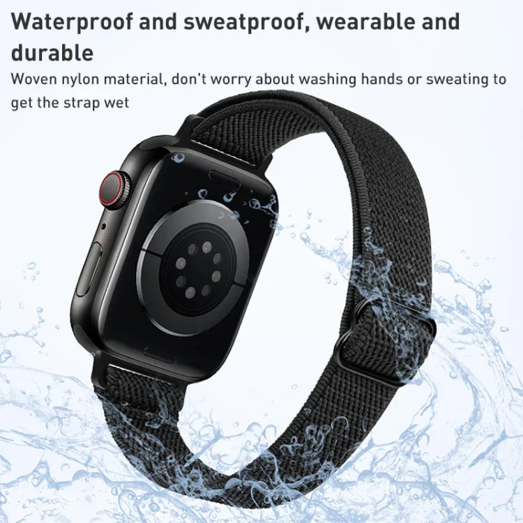 Apple Watchシリーズ用スモールウエストナイロンウォッチバンド, 7 45mm / 6&SE&5&4 44mm / 3&2&1 42mm, 7 41mm / 6&SE&5&4 40mm / 3&2&1 38mm