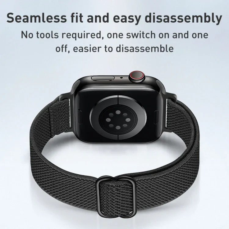Apple Watchシリーズ用スモールウエストナイロンウォッチバンド, 7 45mm / 6&SE&5&4 44mm / 3&2&1 42mm, 7 41mm / 6&SE&5&4 40mm / 3&2&1 38mm