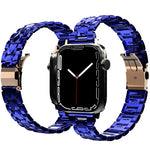 Apple Watchシリーズ用電気めっきアクリルウォッチバンド, 7 45mm / 6&SE&5&4 44mm / 3&2&1 42mm, 7 41mm / 6&SE&5&4 40mm / 3&2&1 38mm