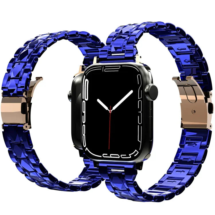 Apple Watchシリーズ用電気めっきアクリルウォッチバンド, 7 45mm / 6&SE&5&4 44mm / 3&2&1 42mm, 7 41mm / 6&SE&5&4 40mm / 3&2&1 38mm
