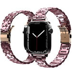 Apple Watchシリーズ用電気めっきアクリルウォッチバンド, 7 45mm / 6&SE&5&4 44mm / 3&2&1 42mm, 7 41mm / 6&SE&5&4 40mm / 3&2&1 38mm
