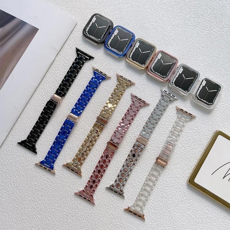 Apple Watchシリーズ用電気めっきアクリルウォッチバンド, 7 45mm / 6&SE&5&4 44mm / 3&2&1 42mm, 7 41mm / 6&SE&5&4 40mm / 3&2&1 38mm